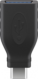 Goobay USB-A - USB-C 3.0 OTG -adapteri, musta