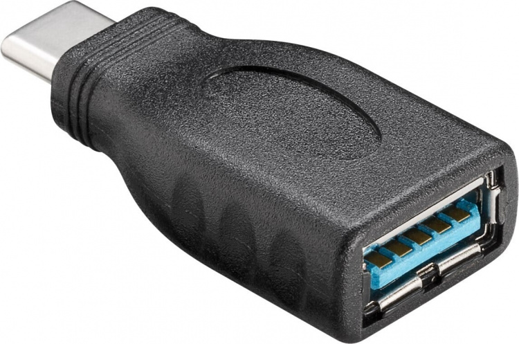 Goobay USB-A - USB-C 3.0 OTG -adapteri, musta