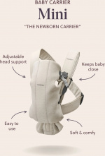 BabyBjörn Mini Woven -kantoreppu, black