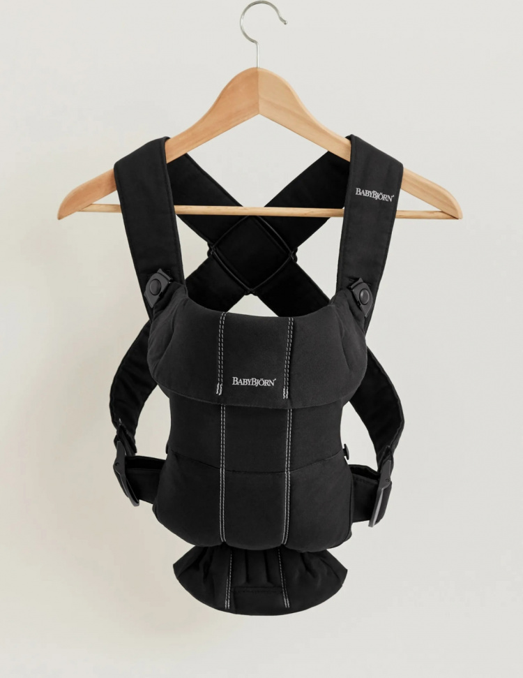 BabyBjörn Mini Woven -kantoreppu, black