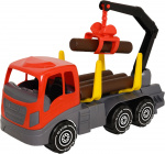 Plasto Tukkirekka, 45 cm, harmaa/punainen