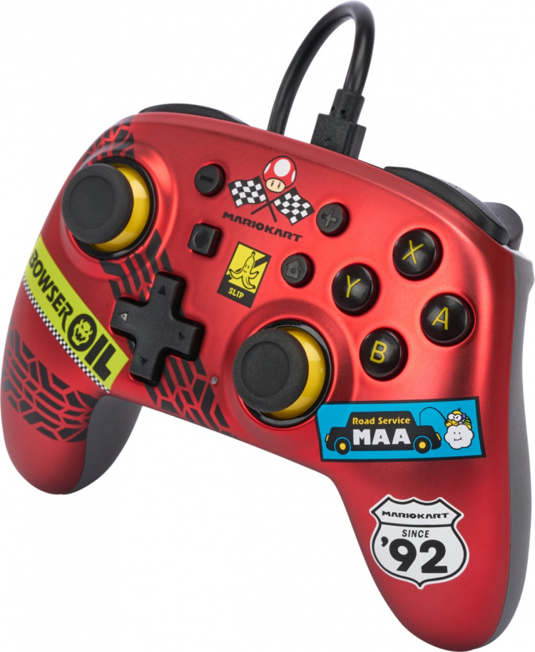 PowerA Nano Wired Controller -peliohjain, Mario Kart: Racer Red, Switch