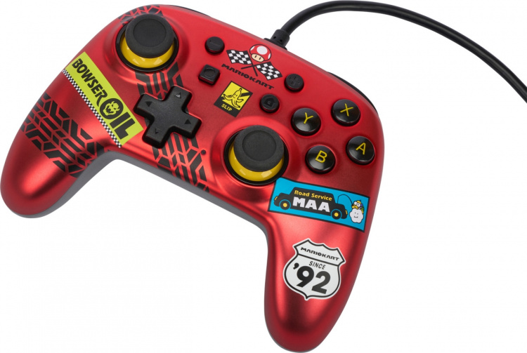 PowerA Nano Wired Controller -peliohjain, Mario Kart: Racer Red, Switch