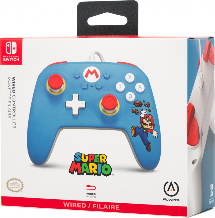 PowerA Wired Controller -peliohjain, Brick Breaker Mario, Switch