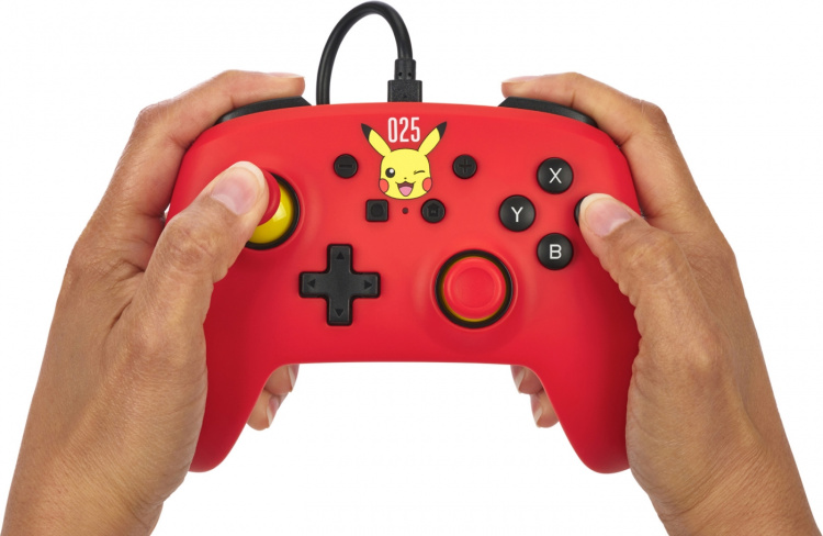 PowerA Wired Controller -peliohjain, Laughing Pikachu, Switch PowerA Wired Controller -peliohjain, Laughing Pikachu, Switch