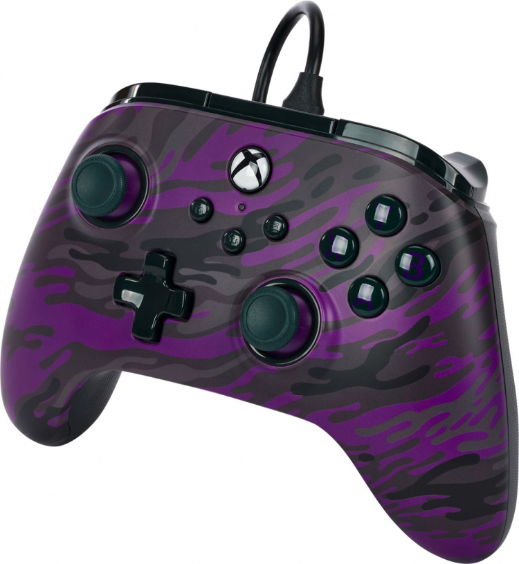 PowerA Advantage Wired Controller -peliohjain, Purple Camo, Xbox