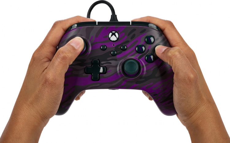 PowerA Advantage Wired Controller -peliohjain, Purple Camo, Xbox