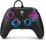 PowerA Lumectra Advantage Wired Controller -langallinen peliohjain, musta + RGB LED-nauha, Xbox / PC