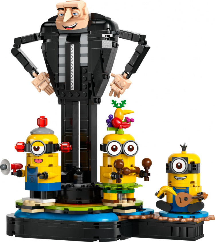 LEGO Minions 75582 - Palikoista rakennettavat Gru ja kätyrit
