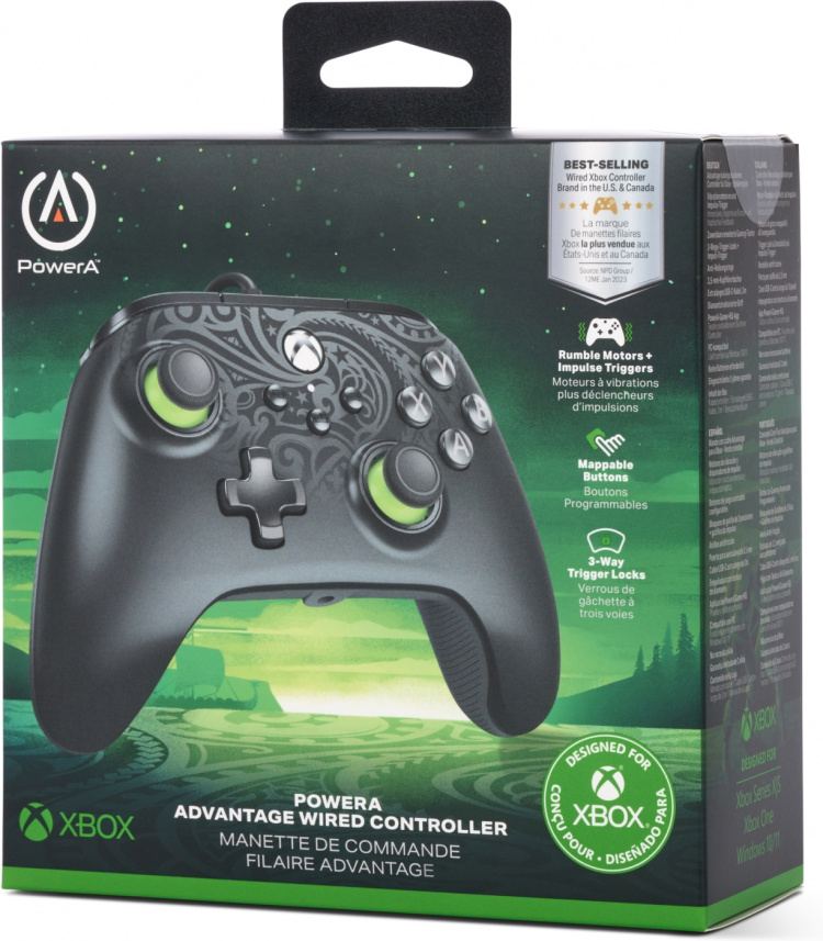 PowerA Advantage Wired Controller -langallinen peliohjain, Celestial Green, Xbox / PC PowerA Advantage Wired Controller -langallinen peliohjain, Celestial Green, Xbox / PC