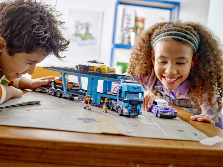 LEGO City Big Vehicles 60408 - Urheiluautojen kuljetusauto
