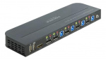 DeLOCK DisplayPort 1.4 KVM Switch 8K 30 Hz with USB 3.0 and Audio