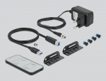 DeLOCK DisplayPort 1.4 KVM Switch 8K 30 Hz with USB 3.0 and Audio