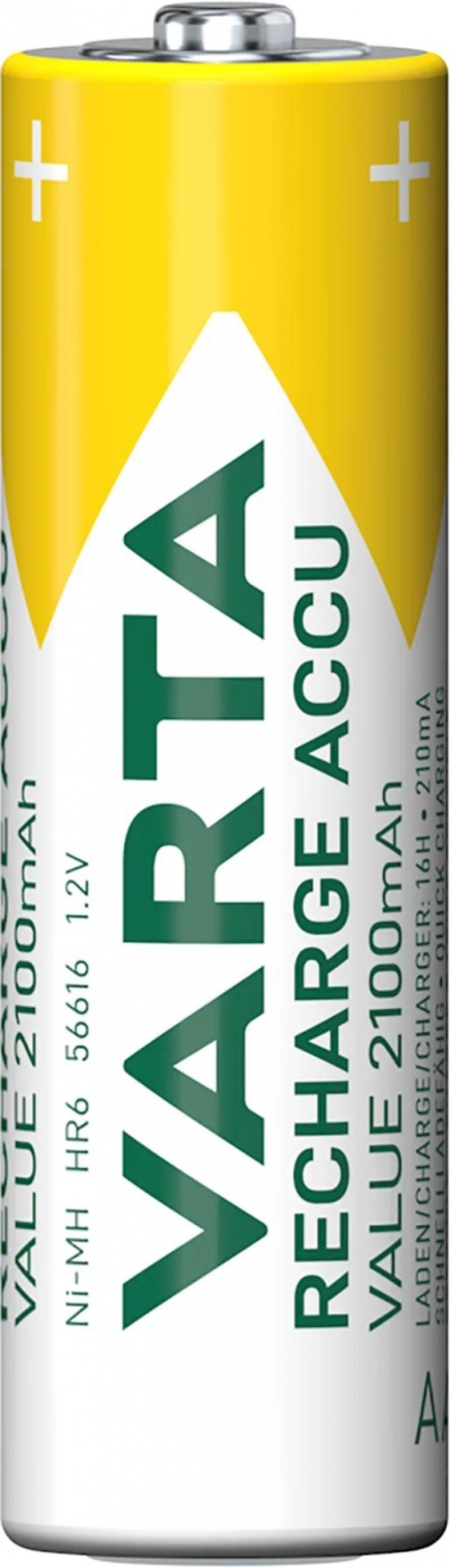 Varta Recharge Charge Accu Value AA 2100mAh 4 Pack Varta Recharge Charge Accu Value AA 2100mAh 4 Pack