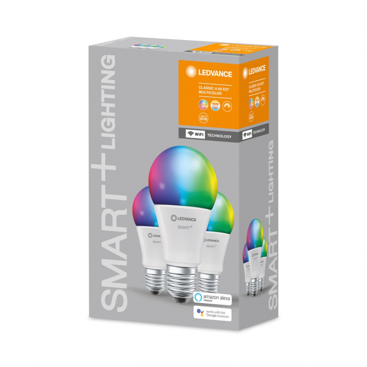 LEDVANCE SMART+ standard 60W/RGBW fr E27 WiFi 3 pack - C