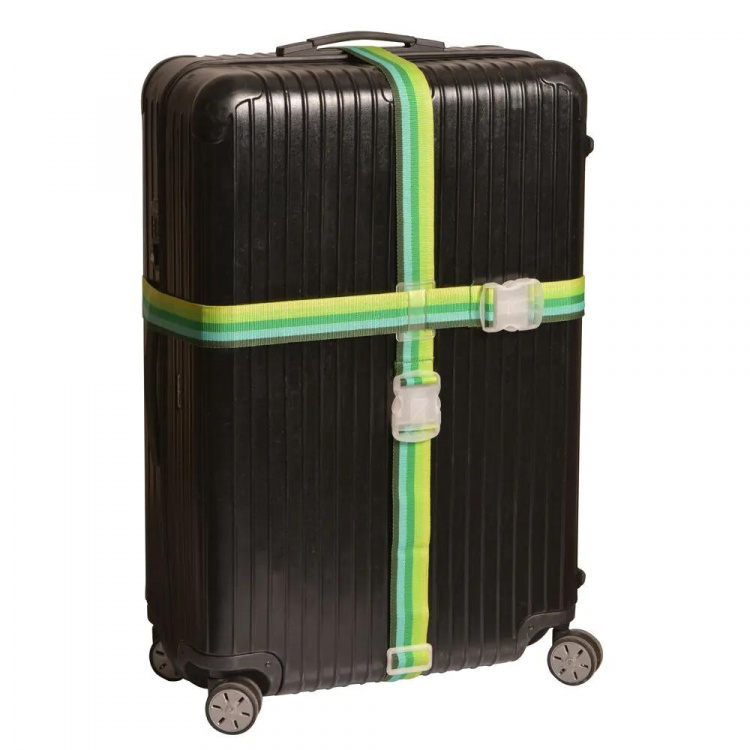 travelblue Crossed luggage Strap, 5cm x 200 cm + 5cm x 180 cm