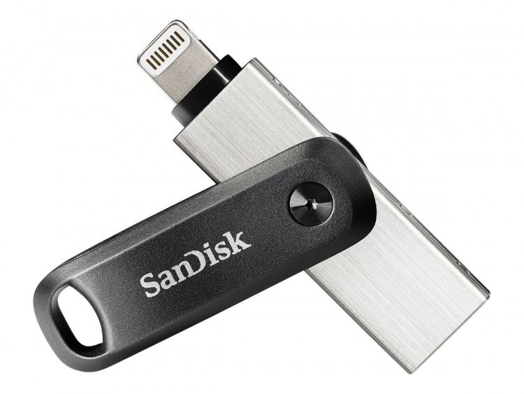 SanDisk iXpand Go 64GB USB 3.0 / Apple Lightning Black Silver