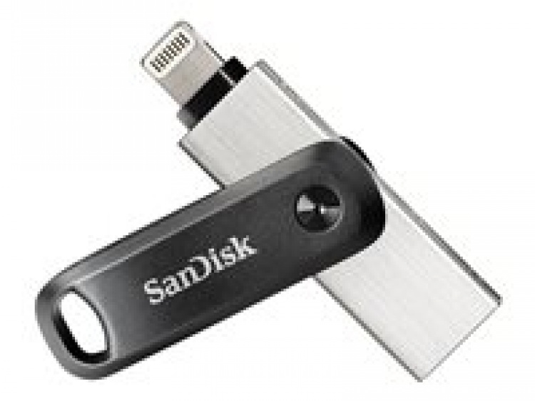 SanDisk iXpand Go 64GB USB 3.0 / Apple Lightning Black Silver