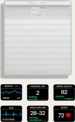 Withings Body Scan -älyvaaka, valkoinen