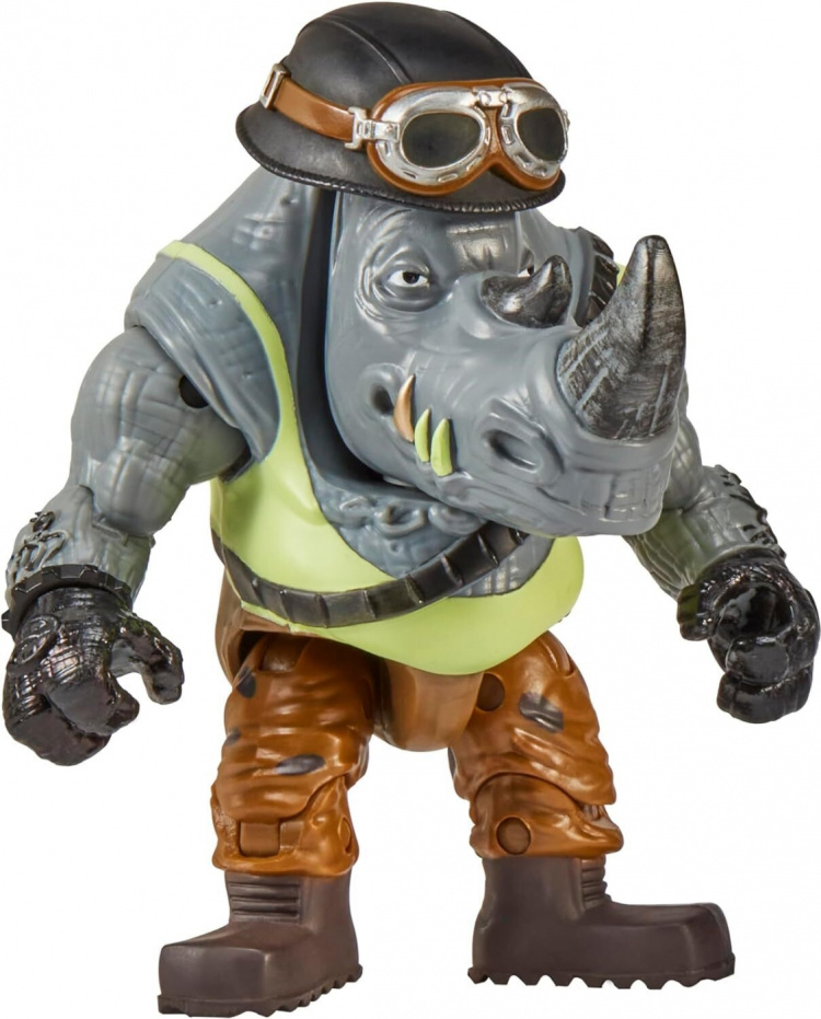 Teenage Mutant Ninja Turtles : Rocksteady Chopper Cycle -figuuri + moottoripyörä