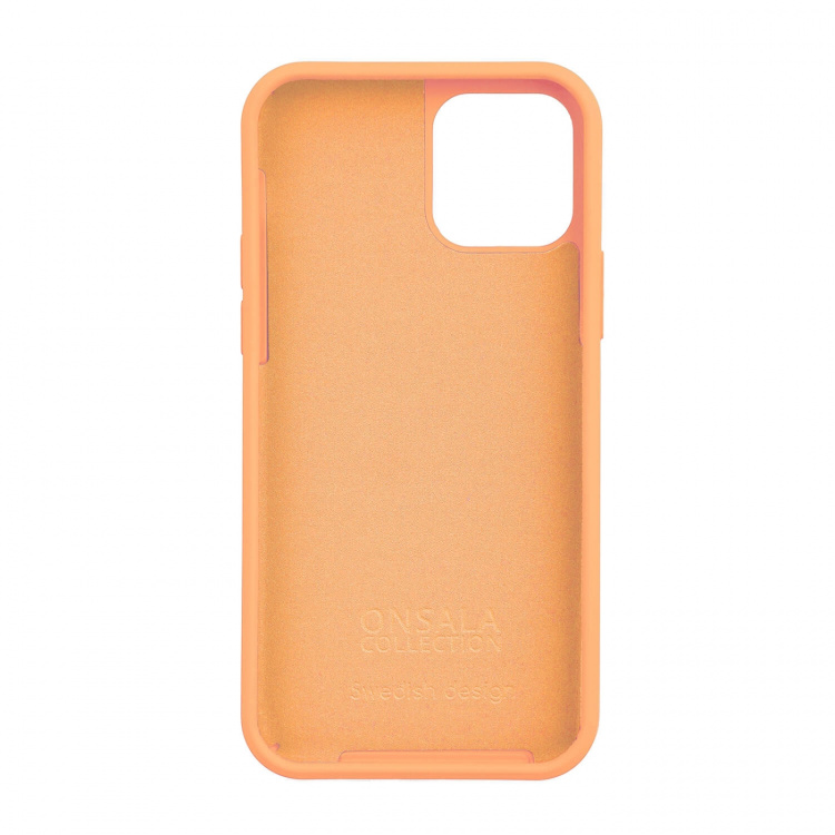 Onsala Backcover Sil Touch iPhone 12/12 Pro Apricot Onsala Backcover Sil Touch iPhone 12/12 Pro Apricot