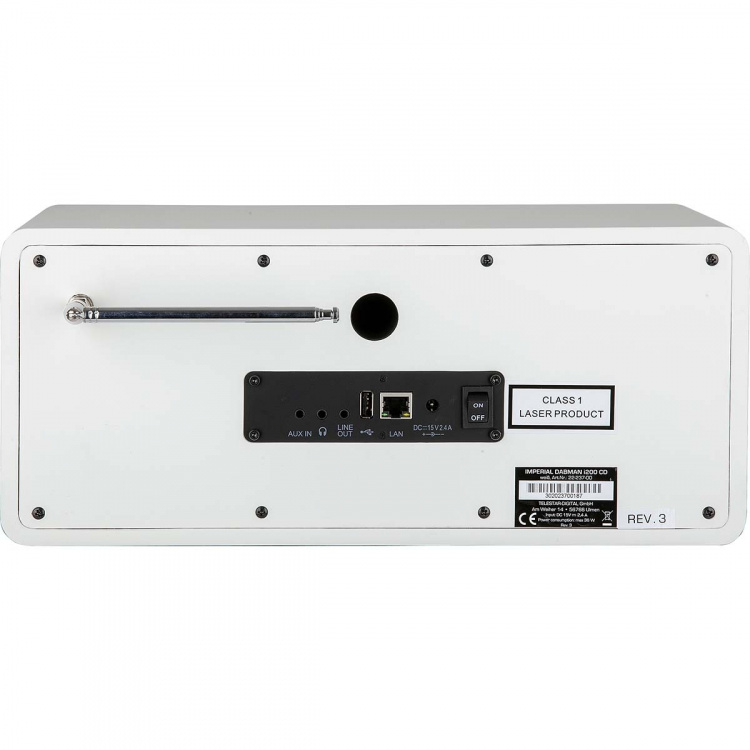 imperial DABMAN i200 CD-monitoimiradio DAB+ / FM / Internet / Bluetooth Valkoinen imperial DABMAN i200 CD-monitoimiradio DAB+ / FM / Internet / Bluetooth Valkoinen