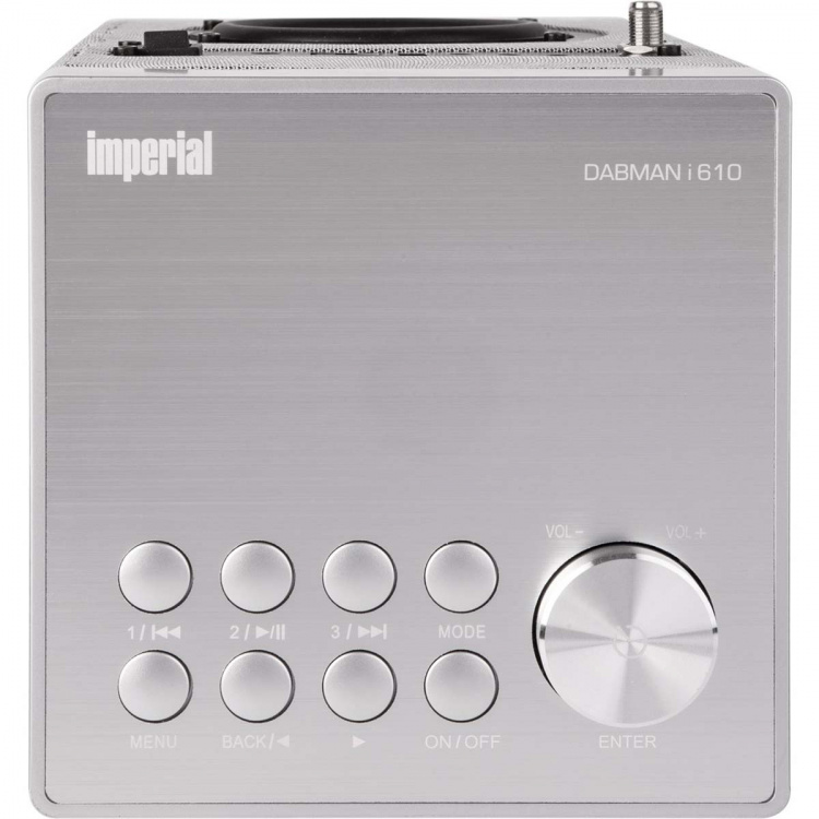imperial DABMAN i610 Monitoiminen stereoradio DAB+ / FM / Internet / Bluetooth Harmaa