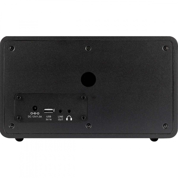 imperial i110 Wi-Fi-internetradio, jossa on mediasoitintoiminto Musta