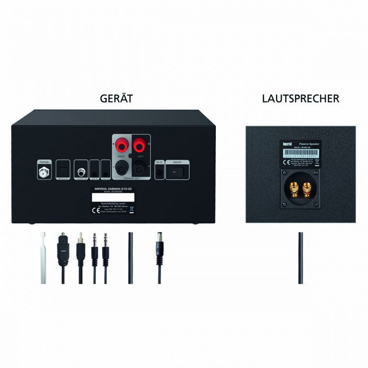 imperial DABMAN i310 CD hybridi mikro-hifijärjestelmä DAB+ / FM / Internet / Bluetooth Musta