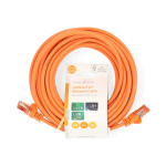 Nedis CAT6 Verkkokaapeli | RJ45 uros | RJ45 uros | S/FTP | 10.0 m | Pyöreä | LSZH | Oranssi | Label