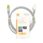 Nedis CAT7 verkkokaapeli | S/FTP | RJ45 uros | RJ45 uros | 1.00 m | Snagless | Pyöreä | LSZH | Harmaa | Label Nedis CAT7 verkkokaapeli | S/FTP | RJ45 uros | RJ45 uros | 1.00 m | Snagless | Pyöreä | LSZH | Harmaa | Label