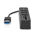Nedis USB-keskitin | 1x USB-A | 3x USB A Female | 5-Porttinen port(s) | USB 2.0 | USB Virta | SD & MicroSD Nedis USB-keskitin | 1x USB-A | 3x USB A Female | 5-Porttinen port(s) | USB 2.0 | USB Virta | SD & MicroSD