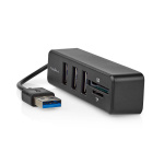 Nedis USB-keskitin | 1x USB-A | 3x USB A Female | 5-Porttinen port(s) | USB 2.0 | USB Virta | SD & MicroSD Nedis USB-keskitin | 1x USB-A | 3x USB A Female | 5-Porttinen port(s) | USB 2.0 | USB Virta | SD & MicroSD
