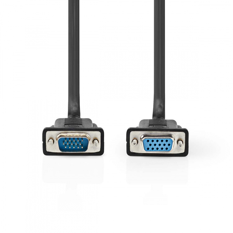 Nedis VGA-johto | VGA Uros | VGA Naaras | Niklattu | Maksimi kuvantarkkuus: 1280x800 | 2.00 m | Pyöreä | ABS | Musta | Label Nedis VGA-johto | VGA Uros | VGA Naaras | Niklattu | Maksimi kuvantarkkuus: 1280x800 | 2.00 m | Pyöreä | ABS | Musta | Label