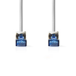 Nedis CAT6a verkkokaapeli | S/FTP | RJ45 uros | RJ45 uros | 0.25 m | Snagless | Pyöreä | LSZH | Harmaa | Label