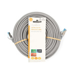 Nedis CAT6a verkkokaapeli | S/FTP | RJ45 uros | RJ45 uros | 20.0 m | Snagless | Pyöreä | LSZH | Harmaa | Label Nedis CAT6a verkkokaapeli | S/FTP | RJ45 uros | RJ45 uros | 20.0 m | Snagless | Pyöreä | LSZH | Harmaa | Label