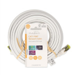 Nedis CAT7 verkkokaapeli | S/FTP | RJ45 uros | RJ45 uros | 10.0 m | Snagless | Pyöreä | LSZH | Valkoinen | Label