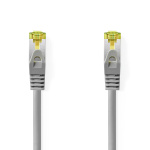 Nedis Cat 8.1 verkkokaapeli | S/FTP | RJ45 uros | RJ45 uros | 0.50 m | Pyöreä | LSZH | Harmaa | Label