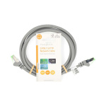 Nedis Cat 8.1 verkkokaapeli | S/FTP | RJ45 uros | RJ45 uros | 2.00 m | Pyöreä | LSZH | Harmaa | Label