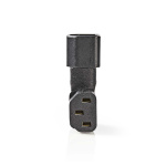 Nedis Laajennus Plug | IEC-320-C13 | IEC-320-C14 | Kulma vasemmalle | Niklattu | PVC | Musta | Laatikko | 1 kpl Nedis Laajennus Plug | IEC-320-C13 | IEC-320-C14 | Kulma vasemmalle | Niklattu | PVC | Musta | Laatikko | 1 kpl