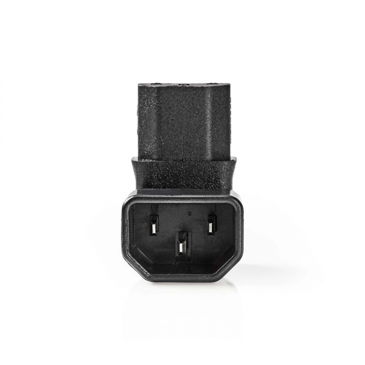 Nedis Laajennus Plug | IEC-320-C13 | IEC-320-C14 | Kulma, 90 ° | Niklattu | PVC | Musta | Laatikko | 1 kpl Nedis Laajennus Plug | IEC-320-C13 | IEC-320-C14 | Kulma, 90 ° | Niklattu | PVC | Musta | Laatikko | 1 kpl