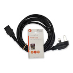 Nedis Sähköjohto | UK uros | IEC-320-C13 | Kulma | Suora | Niklattu | 3.00 m | Pyöreä | PVC | Musta | Label