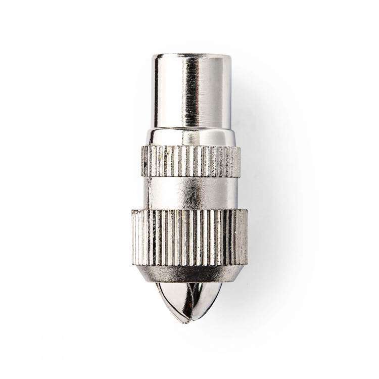 Nedis IEC (Coax) Liitin | Suora | Naaras | Niklattu | 75 Ohm | Ruuvi | Kaapelin läpitulomitta: 7.0 mm | Metalli | Hopea | 2 kpl | Laatikko Nedis IEC (Coax) Liitin | Suora | Naaras | Niklattu | 75 Ohm | Ruuvi | Kaapelin läpitulomitta: 7.0 mm | Metalli | Hopea | 2 kpl | Laatikko