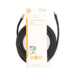 Nedis Antennikaapeli | SMA uros | SMA naaras | Kullattu | 50 Ohm | Tuplasuojattu | 5.00 m | Pyöreä | PVC | Musta | Label