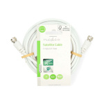 Nedis Satelliitti- ja Antennikaapeli | F uros | F uros | Niklattu | 75 Ohm | Tuplasuojattu | 3.00 m | Pyöreä | PVC | Valkoinen | Label Nedis Satelliitti- ja Antennikaapeli | F uros | F uros | Niklattu | 75 Ohm | Tuplasuojattu | 3.00 m | Pyöreä | PVC | Valkoinen | Label