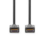 Nedis High Speed ​​HDMI ™ Kaapeli Ethernet | HDMI™ liitin | HDMI™ liitin | 4K@60Hz | ARC | 18 Gbps | 10.0 m | Pyöreä | PVC | Musta | Laatikko