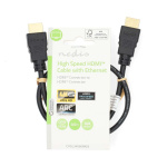 Nedis High Speed HDMI ™ Kaapeli Ethernet | HDMI™ liitin | HDMI™ liitin | 4K@60Hz | ARC | 18 Gbps | 0.50 m | Pyöreä | PVC | Musta | Label Nedis High Speed HDMI ™ Kaapeli Ethernet | HDMI™ liitin | HDMI™ liitin | 4K@60Hz | ARC | 18 Gbps | 0.50 m | Pyöreä | PVC | Musta | Label