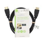 Nedis High Speed ​​HDMI ™ Kaapeli Ethernet | HDMI™ liitin | HDMI™ liitin | 4K@60Hz | ARC | 18 Gbps | 1.50 m | Pyöreä | PVC | Musta | Label