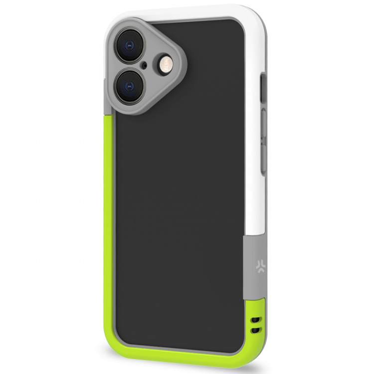 Celly Bumper iPhone 16 Vit/Limegrön Celly Bumper iPhone 16 Vit/Limegrön