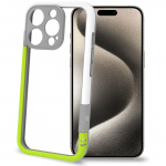 Celly Bumper iPhone 16 Pro Vit/Limegrön Celly Bumper iPhone 16 Pro Vit/Limegrön